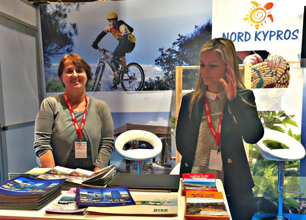 REISELIVSMESSA: Nord-Kypros var representert med egen stand på Telenor i vinter. Foto: Linn Krogh Hansen.
