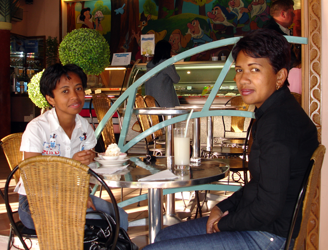 Ando og Miora på Blanche Neige i Tana